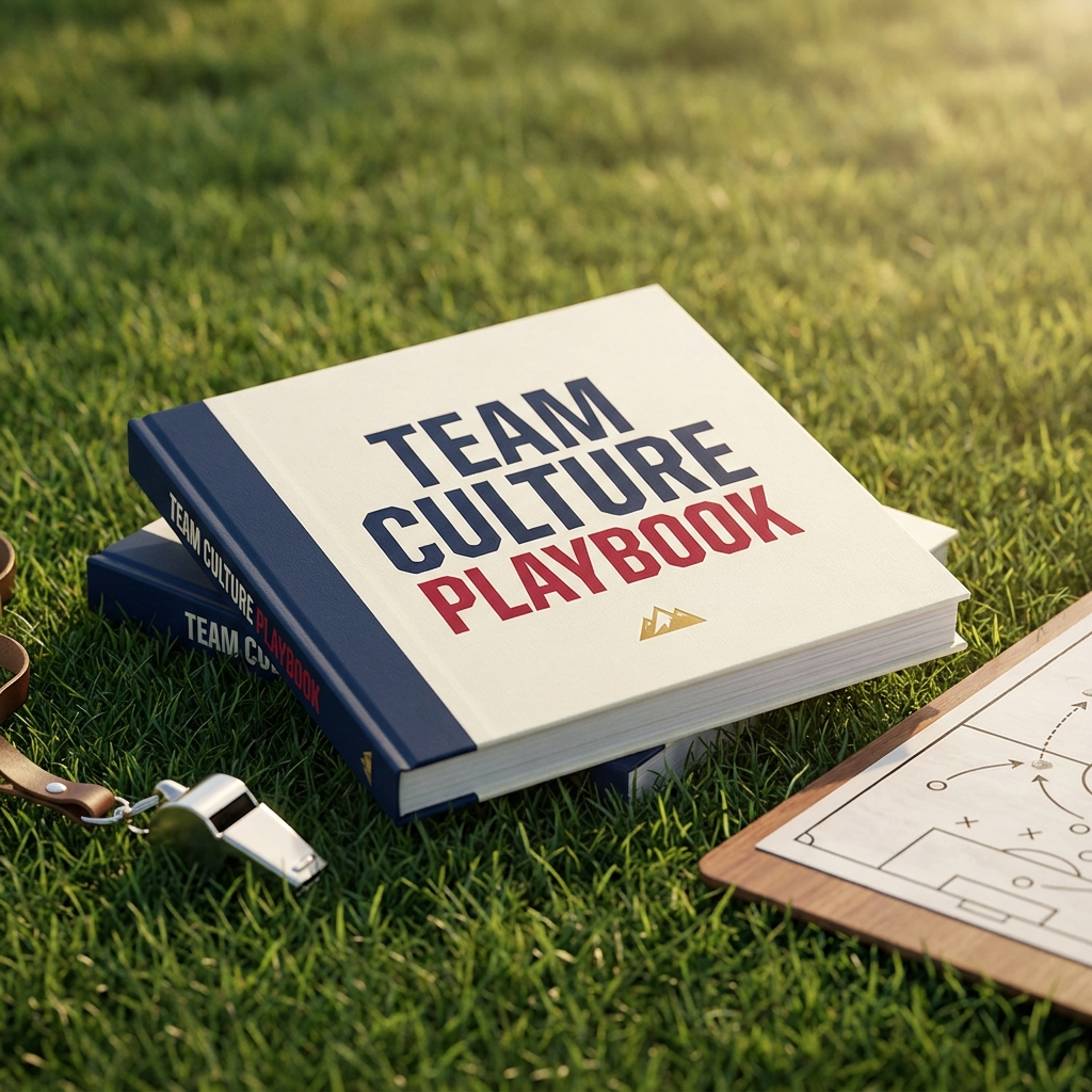 Team Culture Playbook on a field