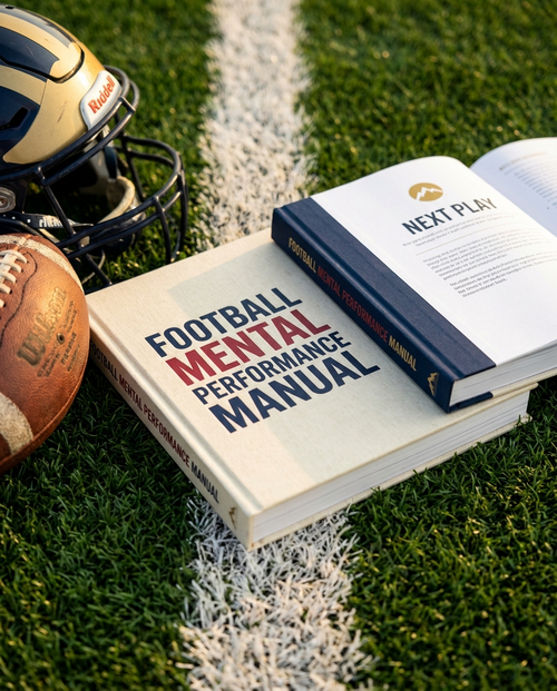 Football Mental Performance Manual book on turf