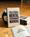 Volleyball Mental Performance Manual book on an indoor court