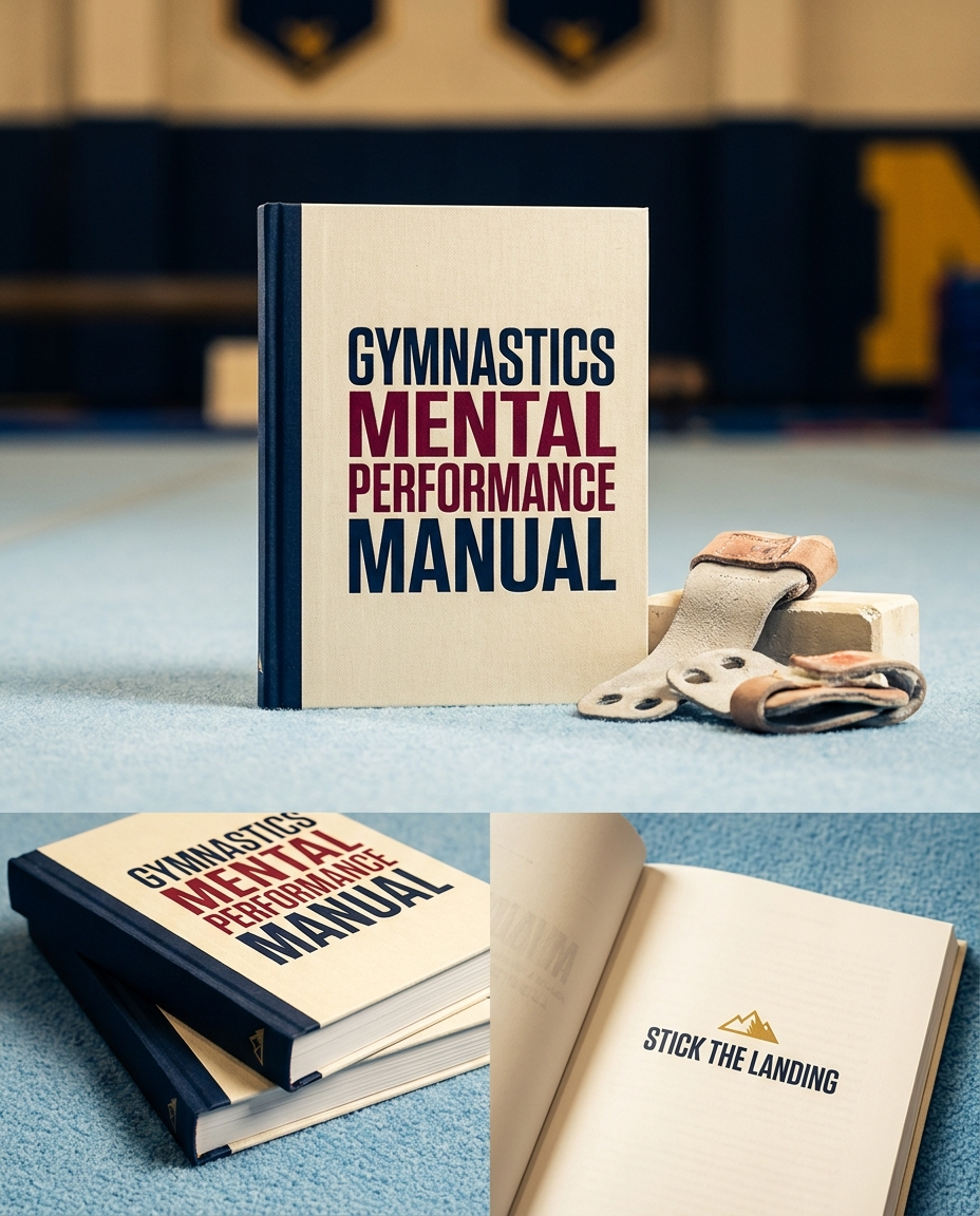 Gymnastics Mental Performance Manual book on a floor mat