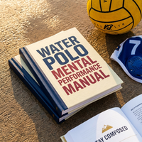 Water Polo Mental Performance Manual book on a pool deck
