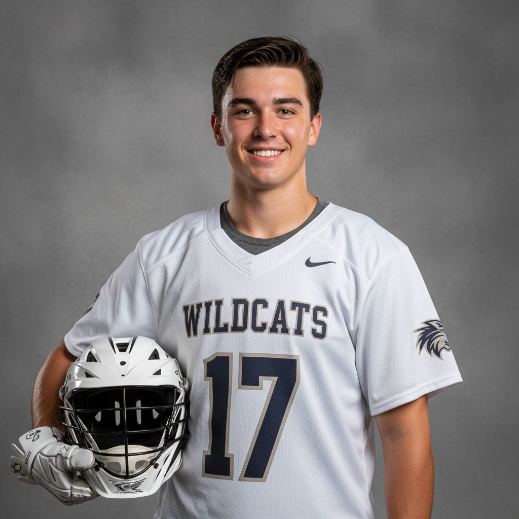 High School Lacrosse Player